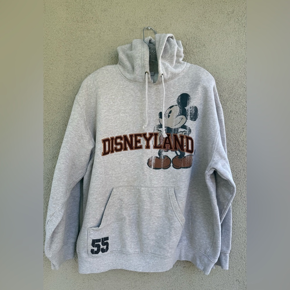 Disney Resort Gray and Black Mickey Mouse 55 men’s Hoodie